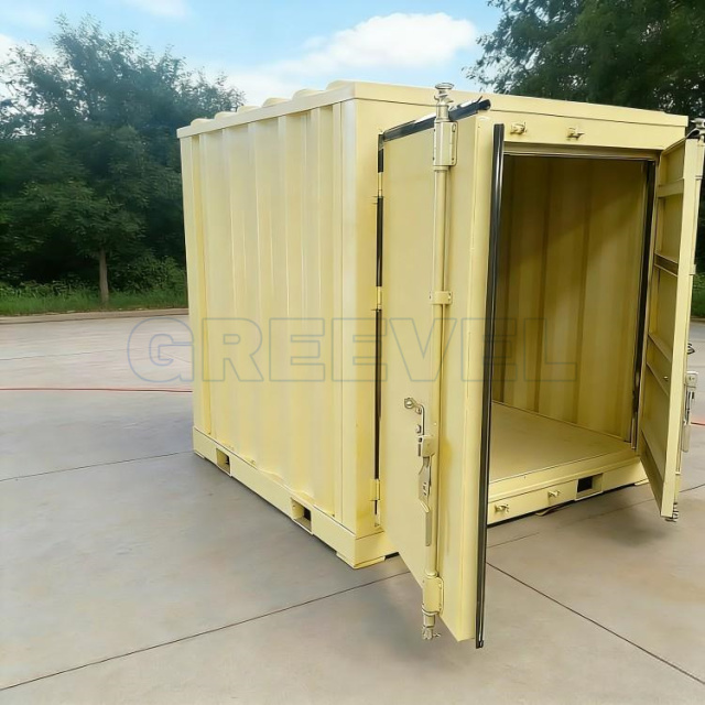 GREEVEL G-box Industrial Stackable Storage Box with Locking Bar