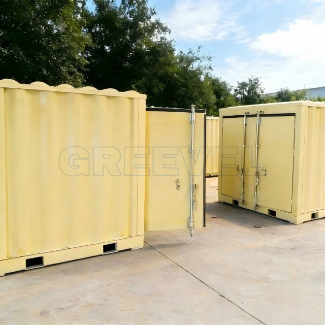 GREEVEL G-box Industrial Stackable Storage Box with Locking Bar
