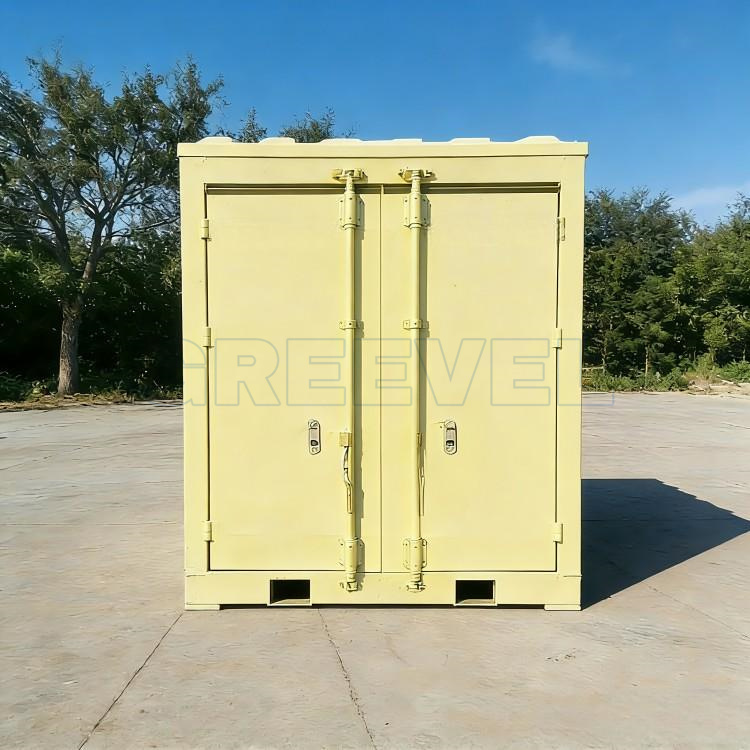 GREEVEL G-box Industrial Stackable Storage Box with Locking Bar