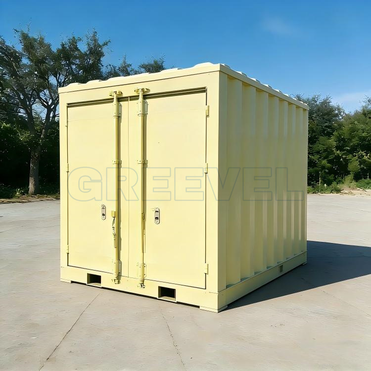 GREEVEL G-box Industrial Stackable Storage Box with Locking Bar