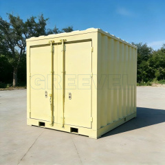 GREEVEL G-box Industrial Stackable Storage Box with Locking Bar