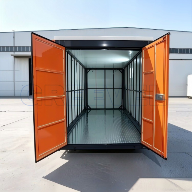 Greevel 8F X 20F Outdoor Storage Container with Roof Thermal Insulation for Sensitive Goods Storage