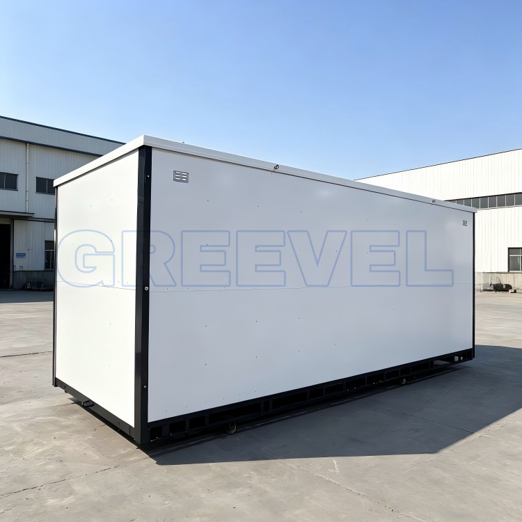 Greevel 8F X 20F Outdoor Storage Container with Roof Thermal Insulation for Sensitive Goods Storage
