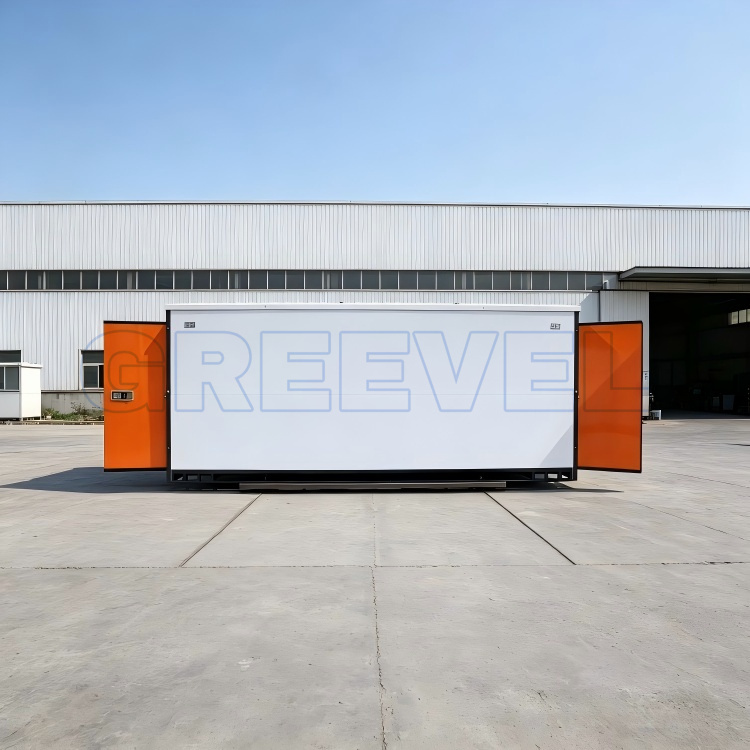 Greevel 8*20f  Roof Insulated Self Storage Container with 2 End Swing Doors for Outdoor Use