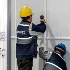 Greevel 8*20F Easy-move Powder Coated Storage Container with Two Rooms