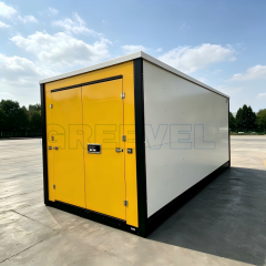 Greevel 8*20F One End Door Stackable Storage Container with Powder Coating Surface for sale