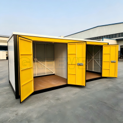 Greevel 8*20F Easy-move Powder Coated Storage Container with Two Rooms