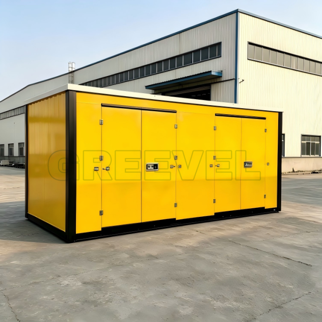 Greevel 8*20F Easy-move Powder Coated Storage Container with Two Rooms