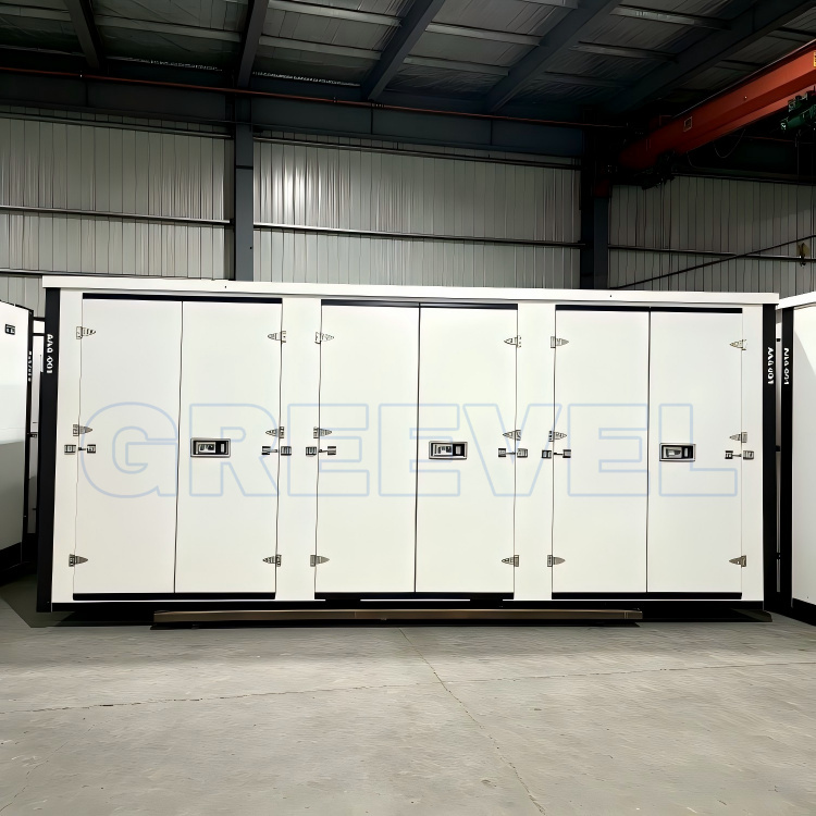 Greevel Contemporary 8F X 20F Movable Storage Containers with 3 Doors for Outdoor Usage