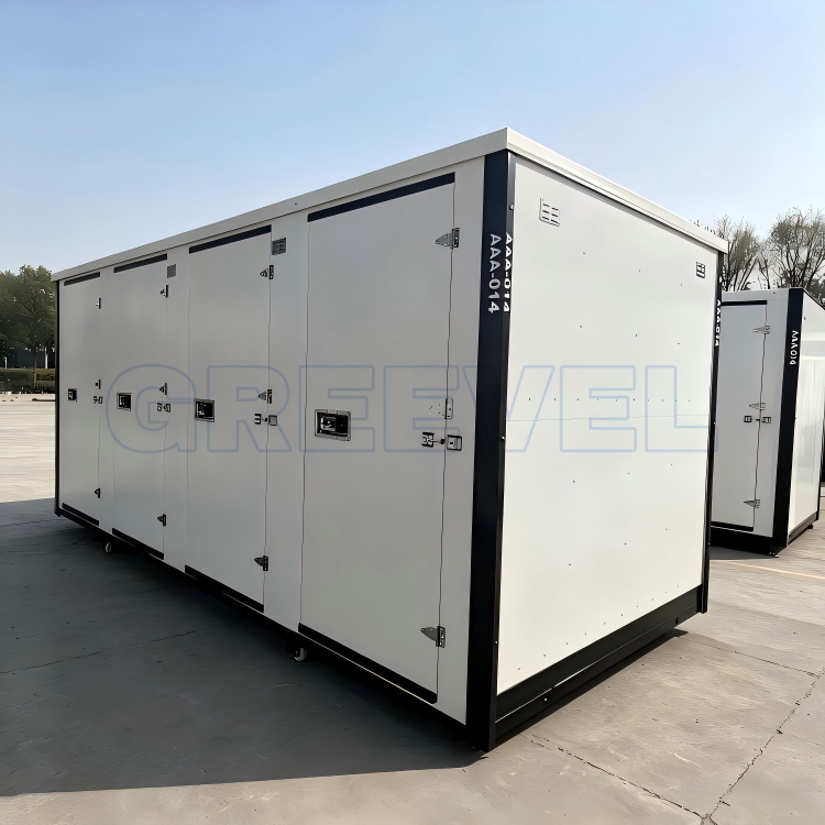 Greevel 8*20F Contemporary Self Storage Containers with 4 Side Doors