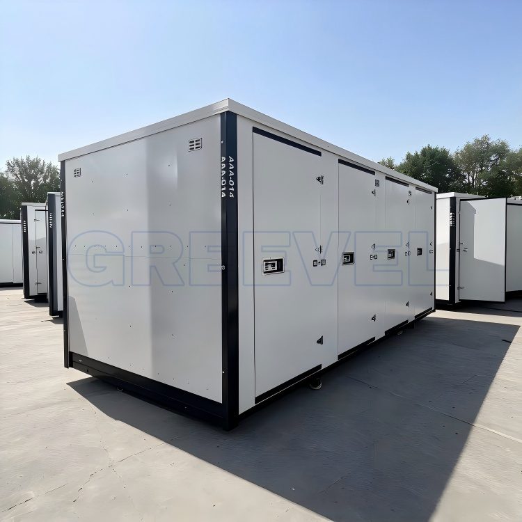 Greevel 8*20F Contemporary Self Storage Containers with 4 Side Doors