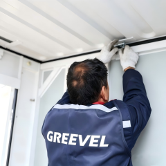 Greevel 8*16F Weatherproof Powder Coated Mobile Storage Container With Windows