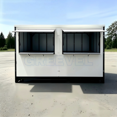 Greevel 8*16F Weatherproof Powder Coated Mobile Storage Container With Windows