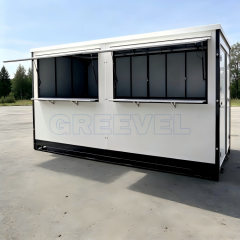 Greevel 8*16F Weatherproof Powder Coated Mobile Storage Container With Windows