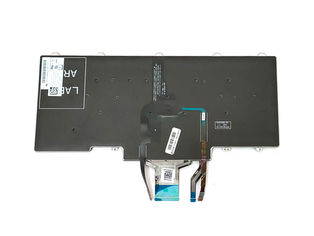 New/Orig Dell Latitude E5450 E5470 E7450 E7470 14.0" US-English Backlit Keyboard DUAL Point 0D19TR Black