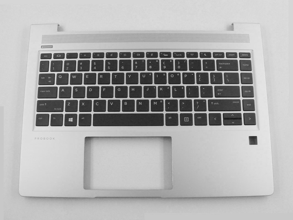 New-Orig HP ProBook 440 445 G6 G7 14.0" Palmrest Keyboard Bezel US-English Backlit Silver L65224-001