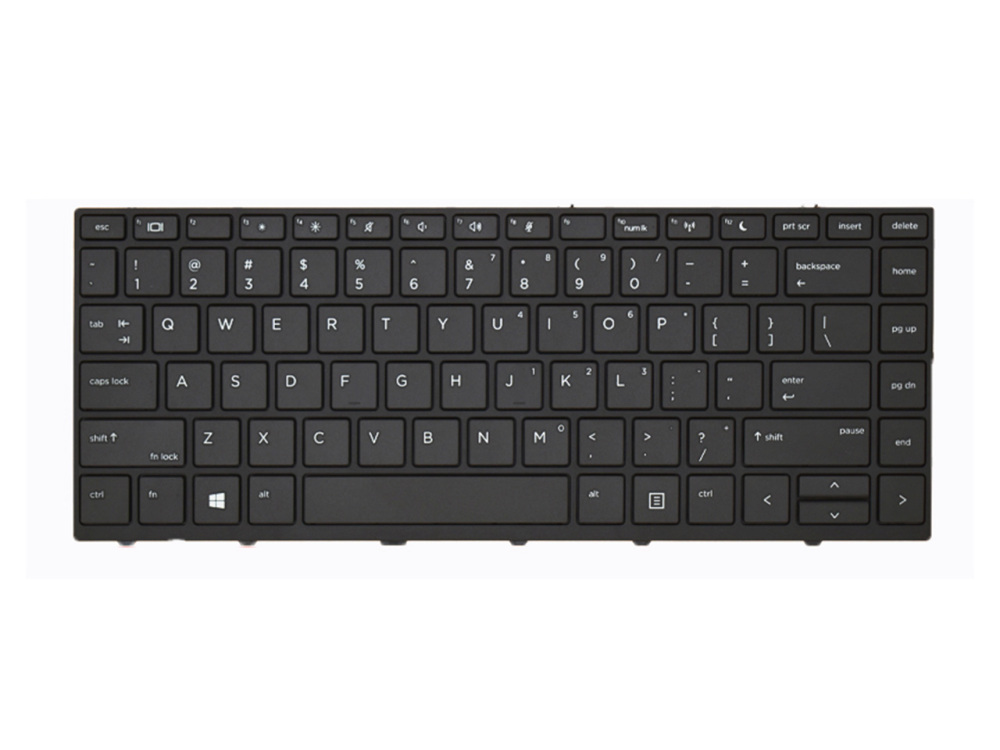 New-Orig HP ProBook 430 440 445 G5 US-English Non-Backlit Keyboard No-Pointet Black L01072-001