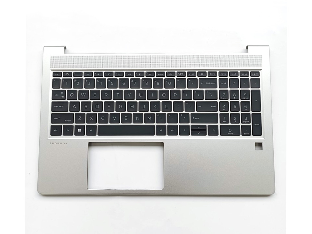 New-Orig HP Probook 450 455 G8 14.0" Palmrest Bezel US-English Backlit Keyboard M21742-001 Silver