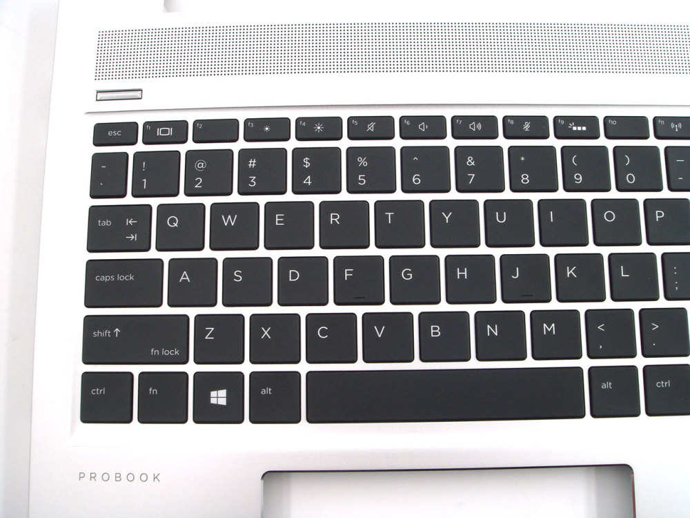 New-Orig HP Probook 450 455 G6 G7 15.6" Palmrest Bezel US-English Backlit Keyboard L45090-001 Silver