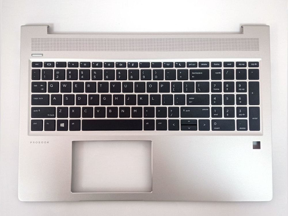 New-Orig HP Probook 450 455 G6 G7 15.6" Palmrest Bezel US-English Non-Backlit L45091-001 Silver