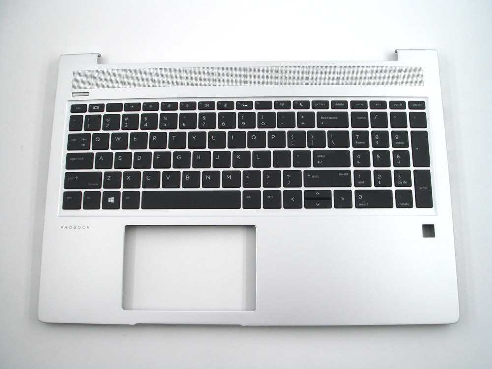 New-Orig HP Probook 450 455 G6 G7 15.6" Palmrest Bezel US-English Backlit Keyboard L45090-001 Silver