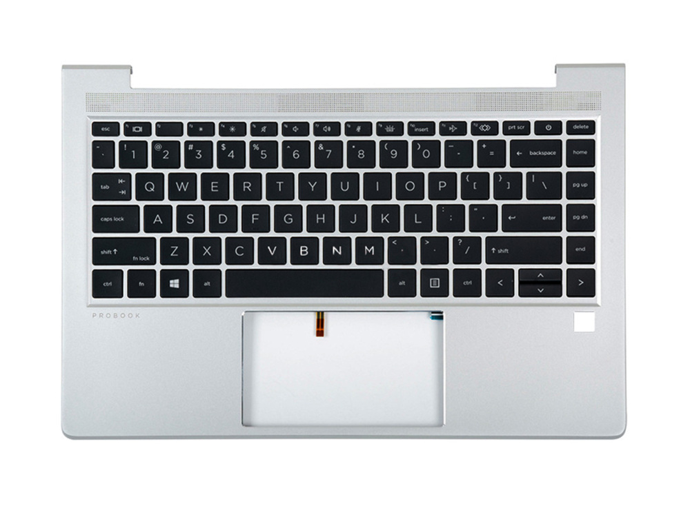 New-Orig HP ProBook 440 445 G8 14.0" Palmrest Bezel US-English Backlit Keyboard M23769-001 Silver