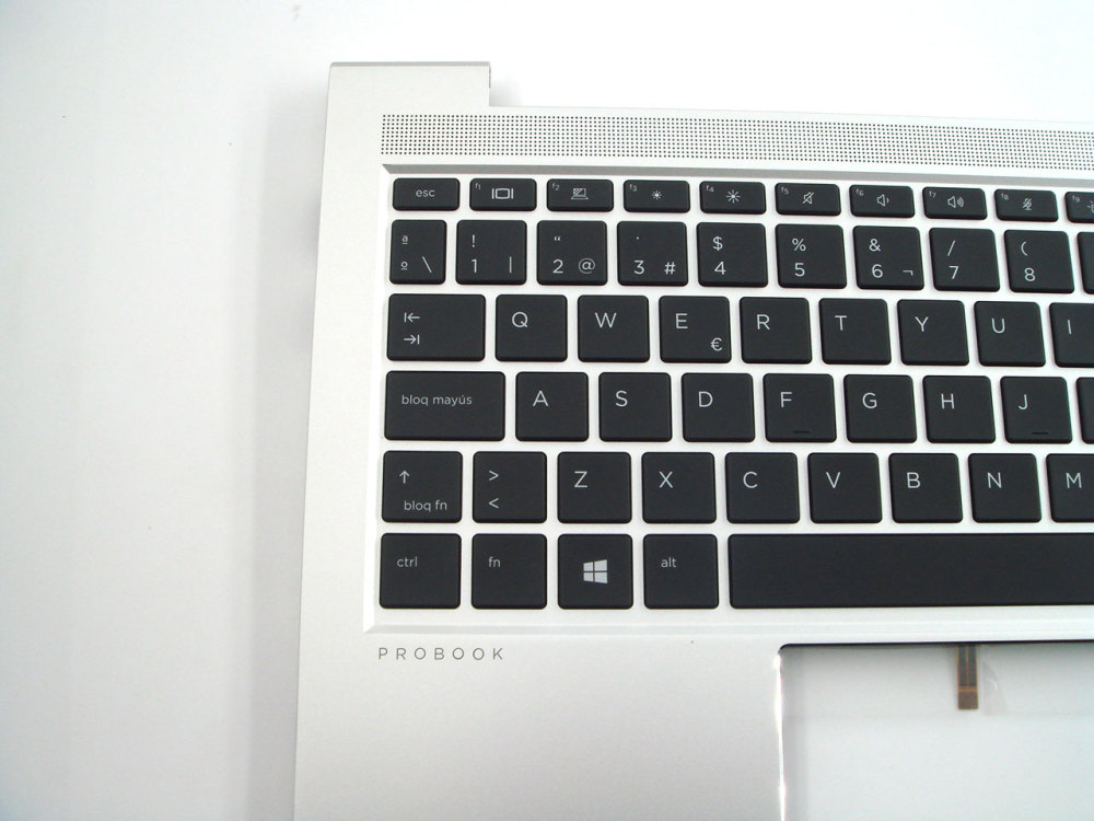 New-Orig HP ProBook 440 445 G8 14.0" Palmrest Bezel Spanish Backlit Keyboard M23769-071 Silver
