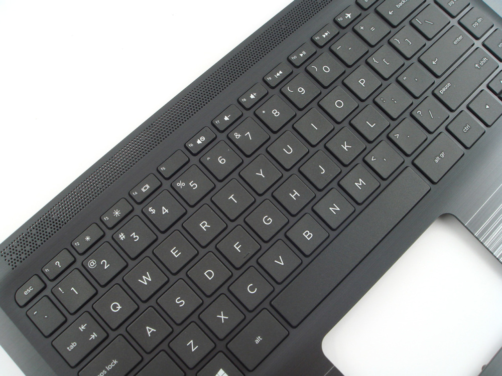 New-Orig HP Pavilion x360 13-U 13.3" Palmrest Bezel US-English Non-Backlit Keyboard with Silver Stripe