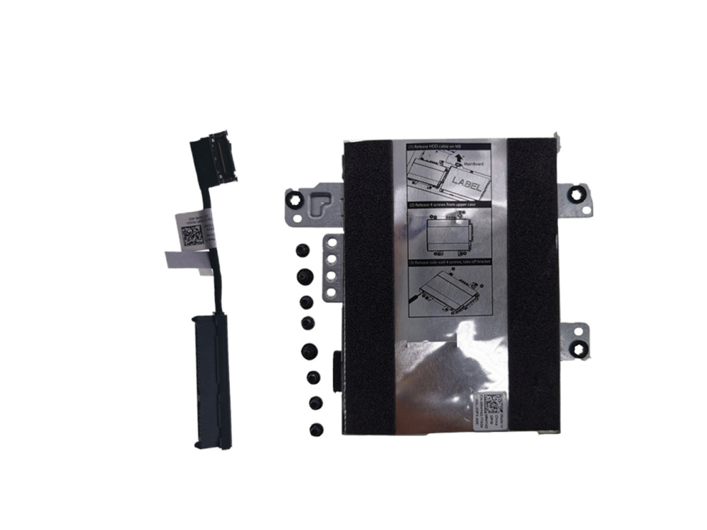 New-Orig Dell Latitude 3410 E3410 14.0" HDD Caddy Bracket and SATA Cable 0RHY42 07CR4F