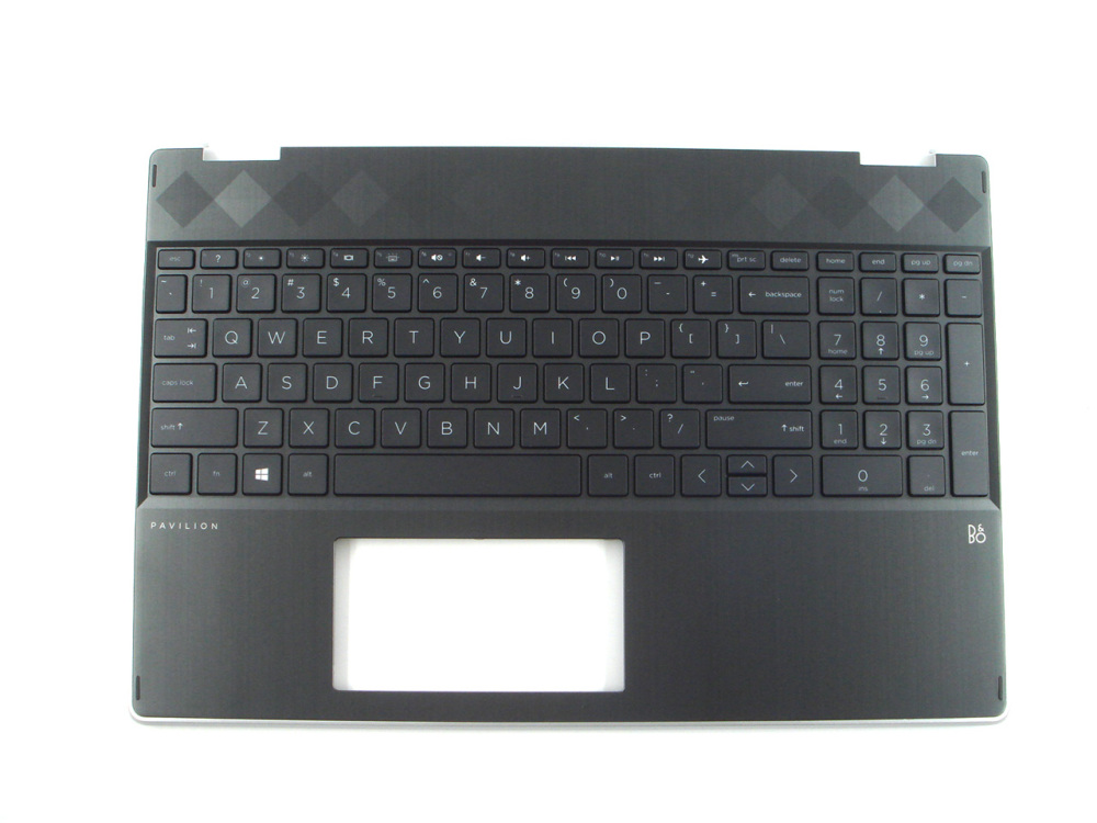 New-Orig HP Pavilion x360 15-DQ 15.6" Palmrest Keyboard Bezel US-English Backlit Non-Fingerprint L51520-001