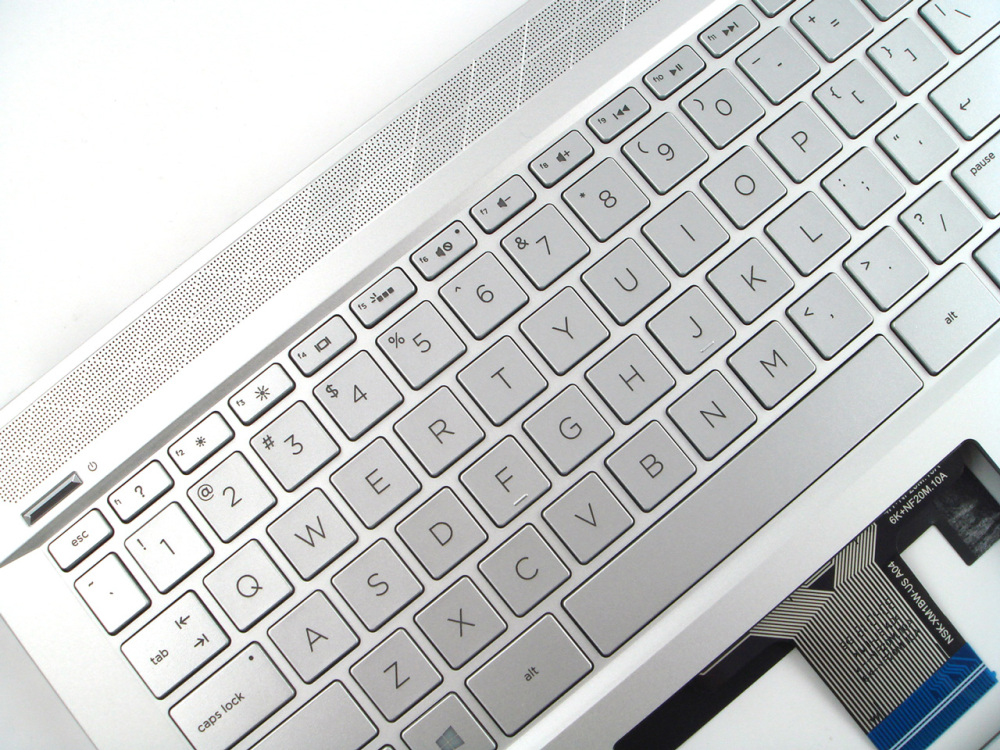 New-Orig HP Pavilion 14-CE 14.0" Palmrest Keyboard Bezel US-English Backlit Non-Fingerprint L19191-001 Silver