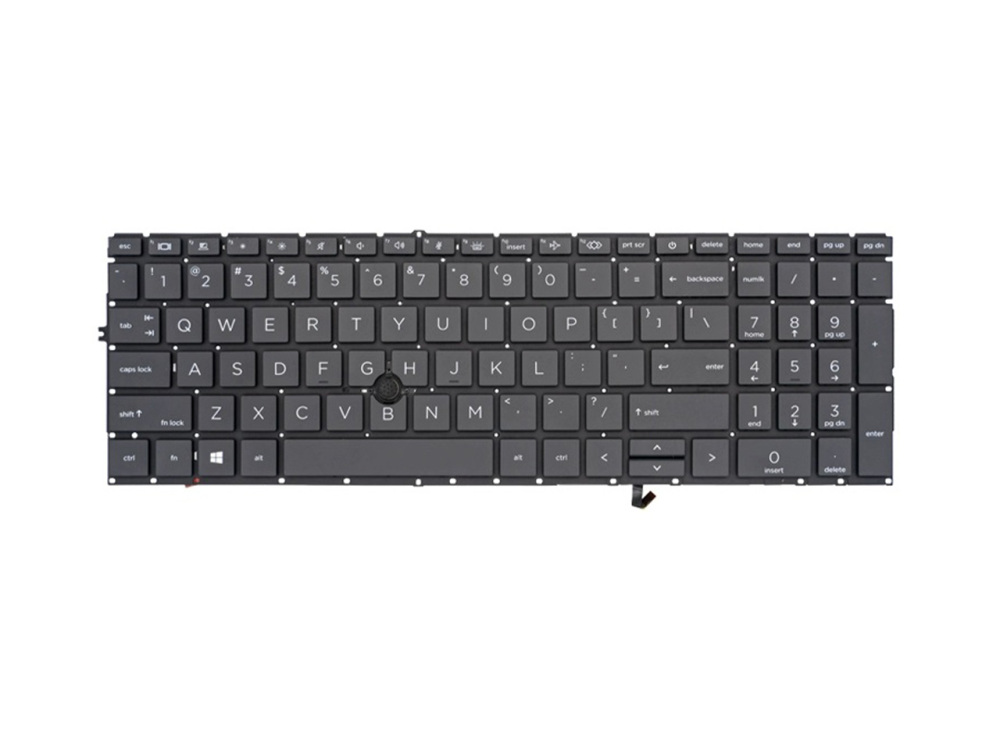 New-Orig HP Elitebook 750 755 850 855 G7 G8 15.6" US-English Backlit Keyboard with Pointstick Black