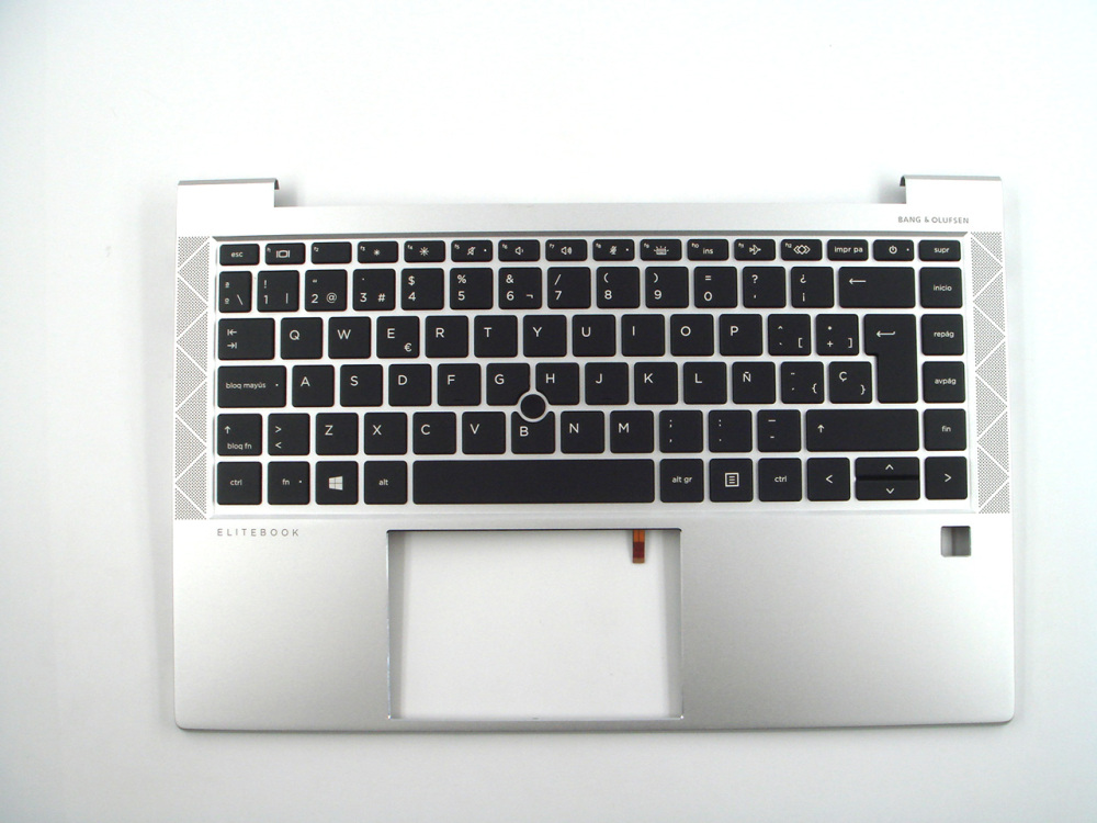 New-Orig HP Elitebook 840 G8 14.0" Palmrest Keyboard Bezel Spanish Backlit Keyboard Silver M36312-071