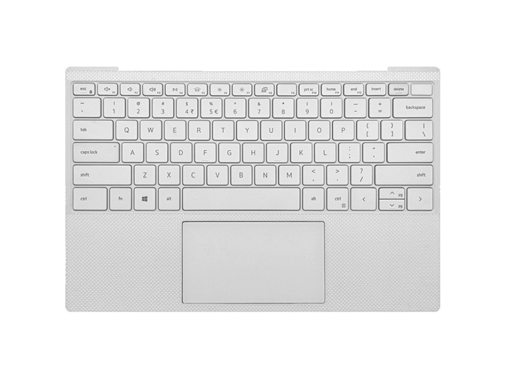 New-Orig Dell XPS 13 9300 9310 13.3" Palmrest Keyboard Bezel US-English Backlit White 0GT8XM GT8XM