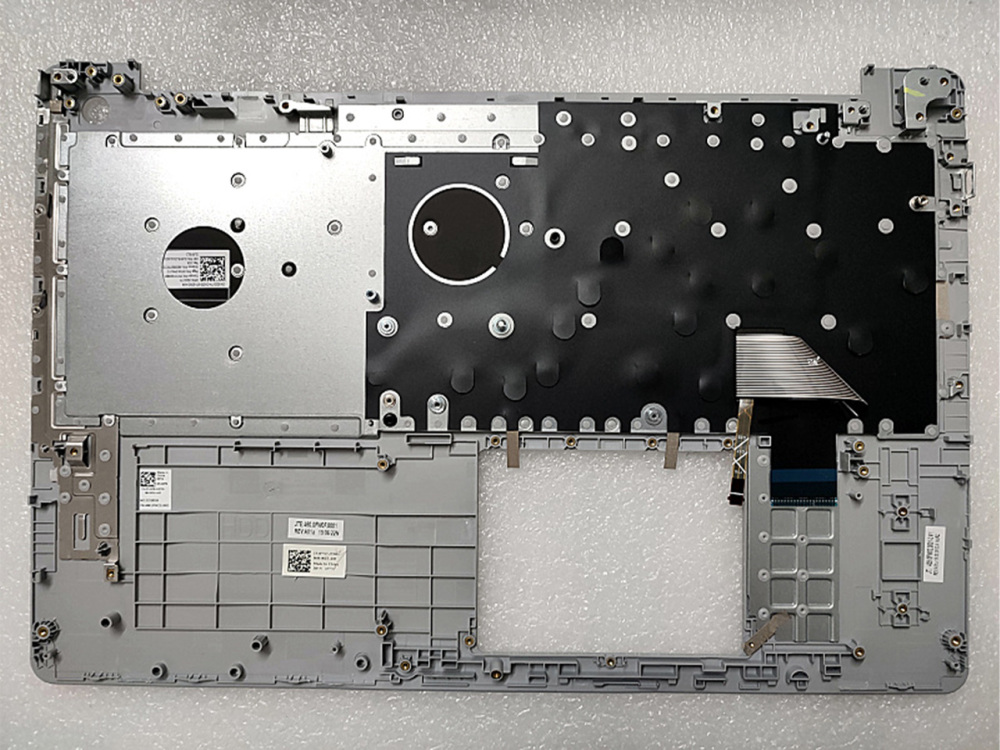 New-Orig Dell Inspiron 5583 15.6" Palmrest Keyboard Bezel US-English Backlit Keyboard Silver 0F77JT F77JT