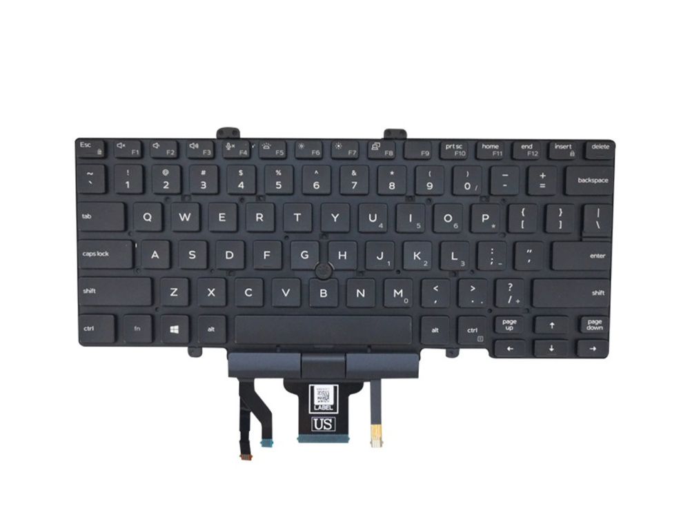 New-Orig Dell Latitude 5400 5410 7400 7410 14.0" US-English Backlit Dual Point Keyboard 0H2DXX H2DXX