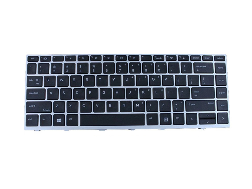 New-Orig HP Probook 640 645 G4 G5 14.0" US-English Non-Backlit Keyboard Silver L09547-001