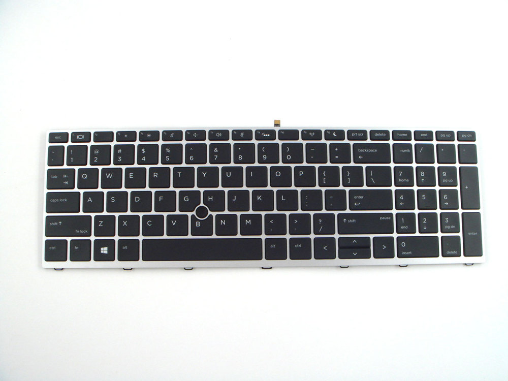 New-Orig HP Probook 650 655 G4 G5 15.6" US-English Backlit with Pointstick Keyboard Silver L09595-001