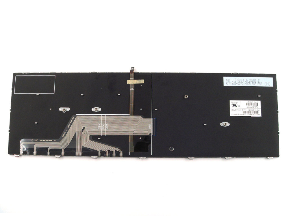New-Orig HP Probook 650 655 G4 G5 15.6" US-English Backlit No-Point Keyboard Silver L09593-001