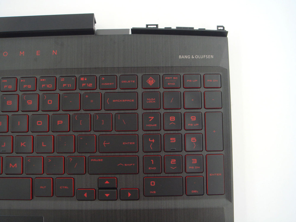 New-Orig HP OMEN 15-DC 15T-DC TPN-Q211 15.6" Palmrest Keyboard Bezel US-English Red-Backlit Keyboard L24369-001