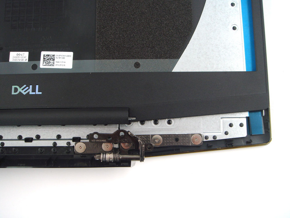 New-Orig Dell G5 15 5500 15.6" Lcd Cover & Bezel & Hinge Black 0FYCY8 0WFY2K