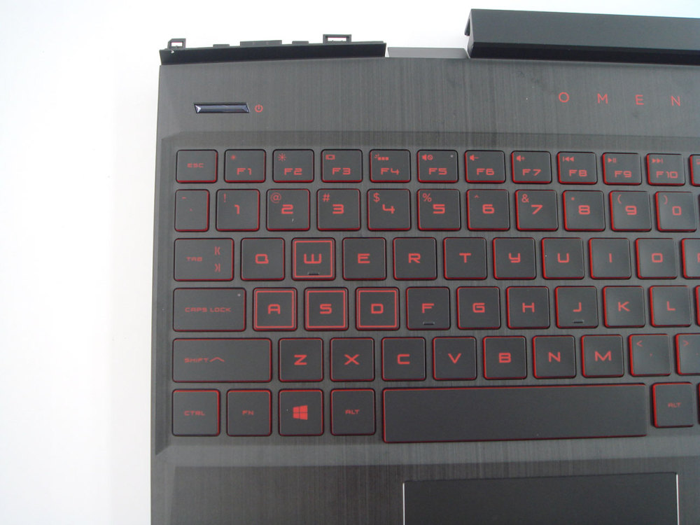 New-Orig HP OMEN 15-DC 15T-DC TPN-Q211 15.6" Palmrest Keyboard Bezel US-English Red-Backlit Keyboard L24369-001
