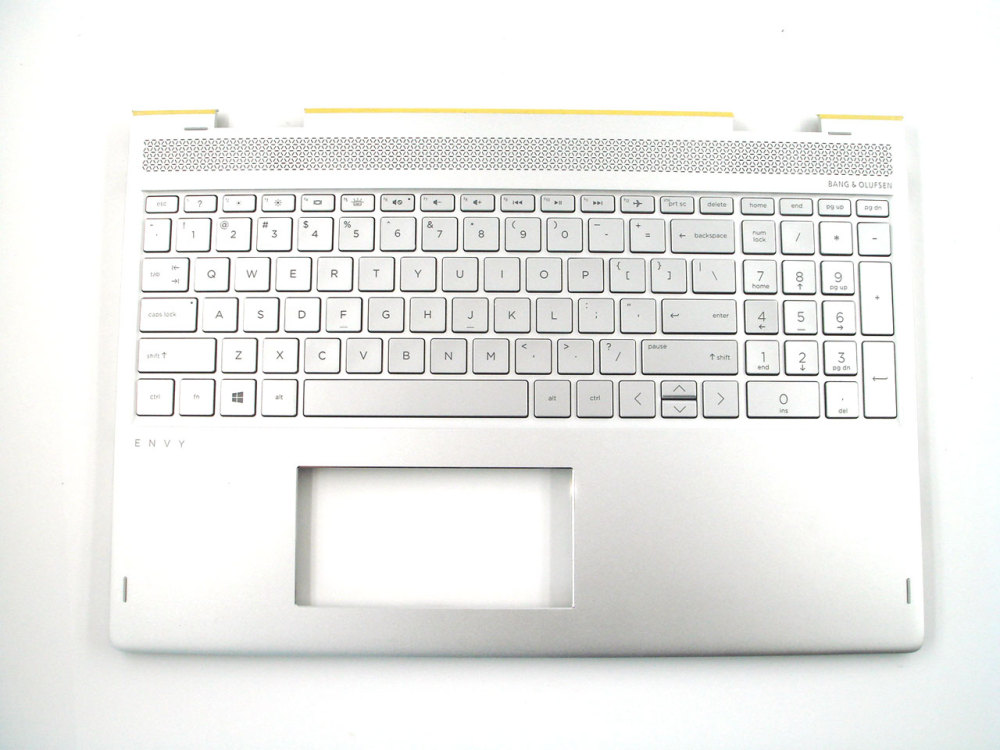 New-Orig HP Envy x360 15-BP 15-BQ 15.6" Palmrest Keyboard Bezel with US-English Backlit Keyboard Silver 924353-001