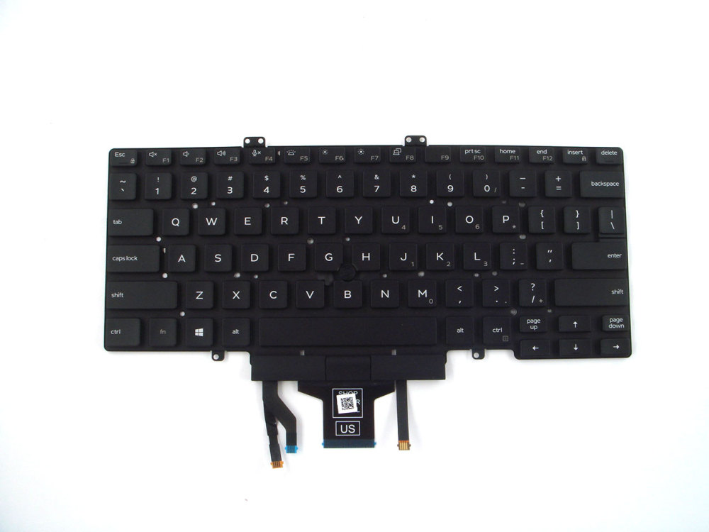 New-Orig Dell Latitude 5400 5401 5410 5411 14.0" US-English Backlit Dual Point Keyboard Black 03J9FC