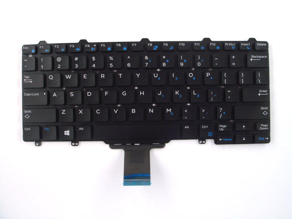 New-Orig Dell Latitude E5250 E7250 12.5" US-English Non-Backlit Keyboard 0VW71F