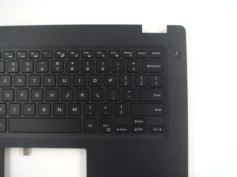 New-Orig Dell Latitude 3490 14.0" Palmrest Keyboard Bezel No-Fingerprint with US-English Backlit Keyboard Black 0P8YTM