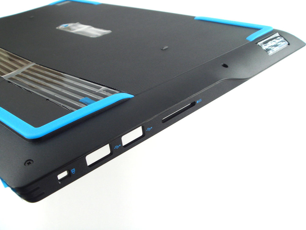 New-Orig Dell G3 15 3590 15.6" Base Cover Bottom Lower Case with Type-C Port Black with Blue Rubber Feet 0KV9X9