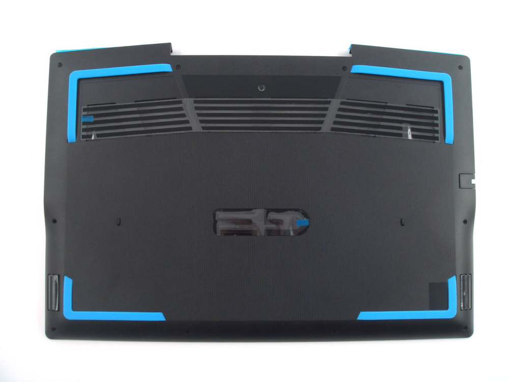 New-Orig Dell G3 15 3590 15.6" Base Cover Bottom Lower Case with Type-C Port Black with Blue Rubber Feet 0KV9X9