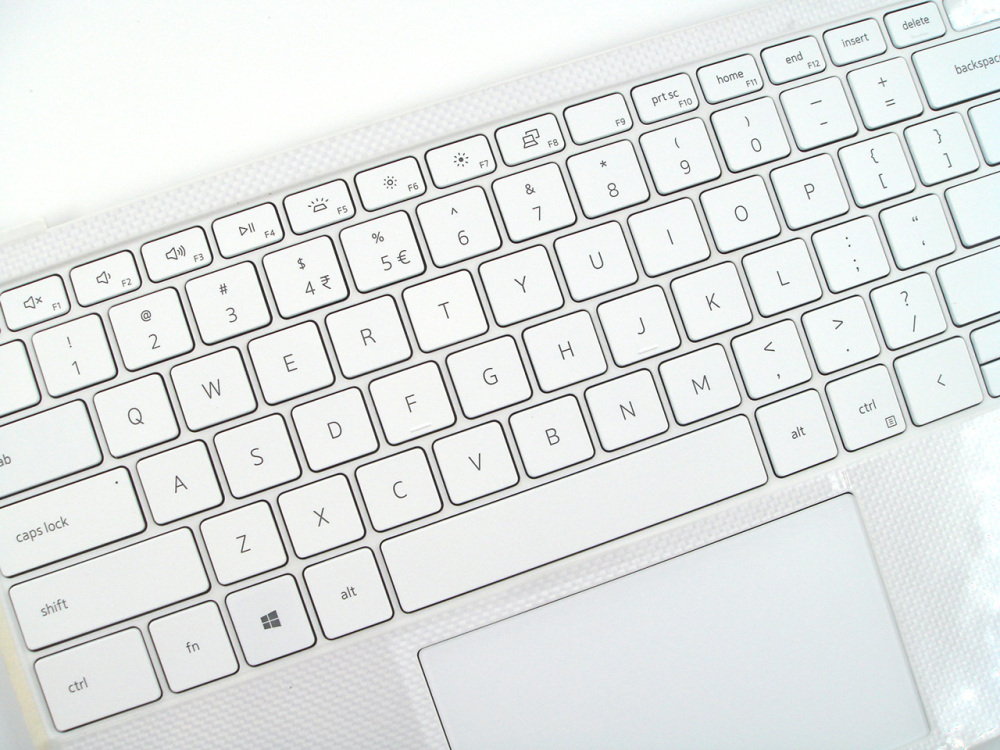 New-Orig Dell XPS 13 9300 9310 13.3" Palmrest Bezel with US-English Backlit Keyboard with Touchpad White 0GT8XM