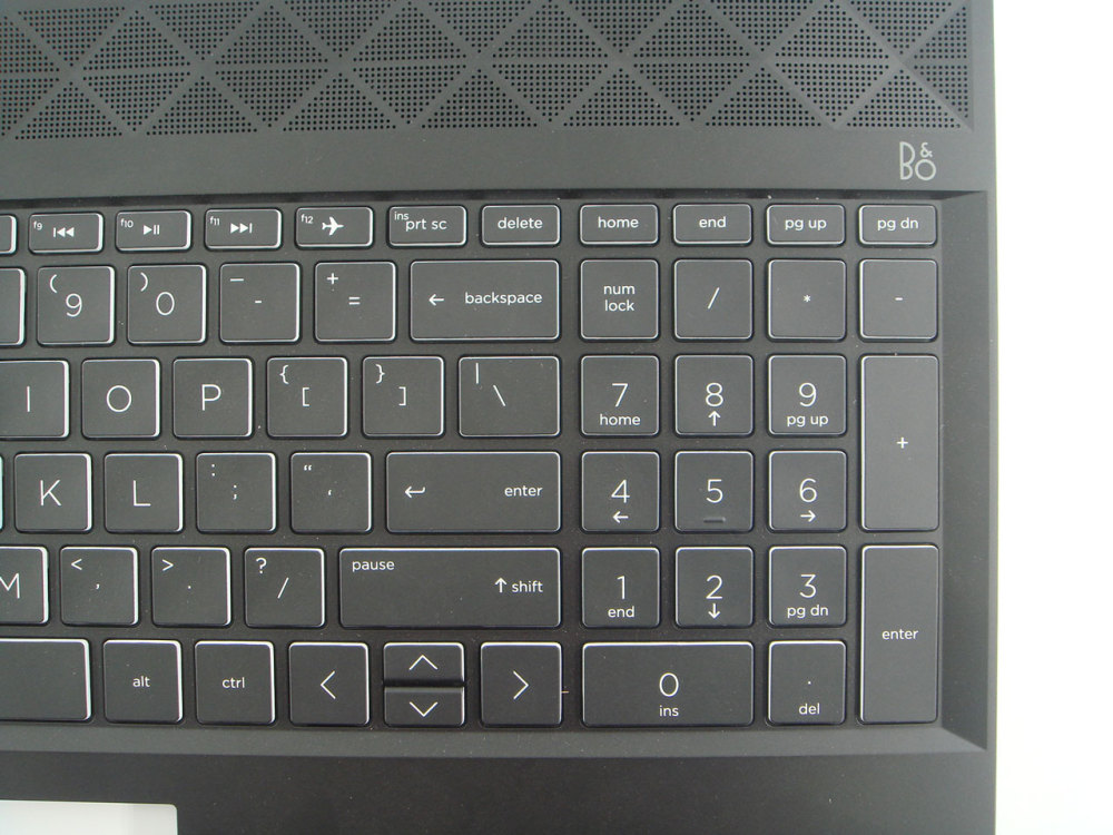 New-Orig HP Pavilion 15-CX 15.6" Palmrest Bezel with US-English Backlit Keyboard White Font L21412-001